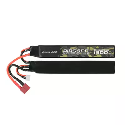 Batterie Lipo Gens Ace 25C 1300mAh 2S1P 7.4V T Plug