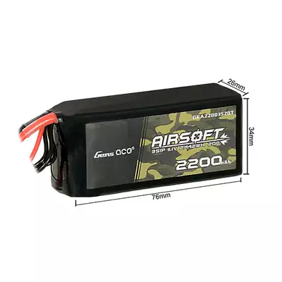 Akumulator airsoftowy 20C 2200mAh 3S1P 11.1V Lipo mini Tamiya