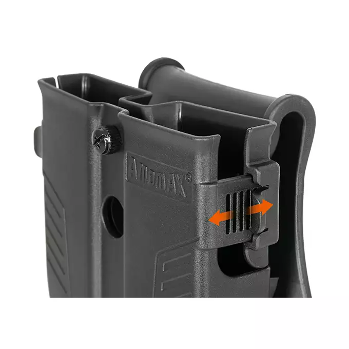 Polimerowa ładownica Amomax Per-fit na magazynki pistoletowe - Black [Amomax]