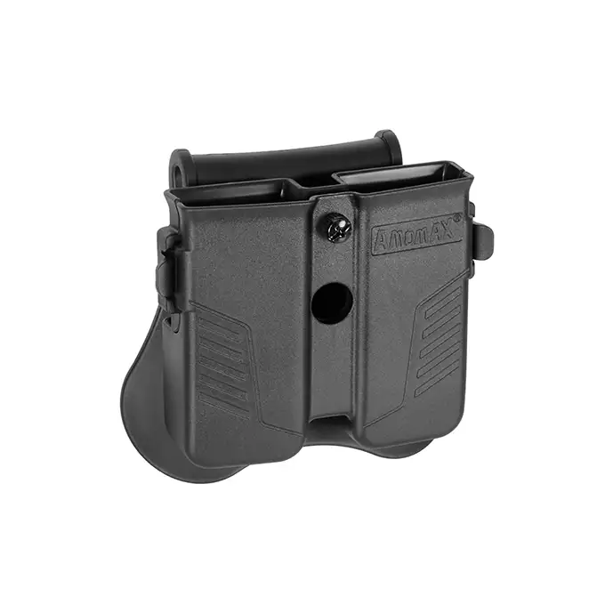Polimerowa ładownica Amomax Per-fit na magazynki pistoletowe - Black [Amomax]