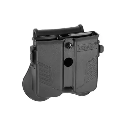 Polimerowa ładownica Amomax Per-fit na magazynki pistoletowe - Black [Amomax]
