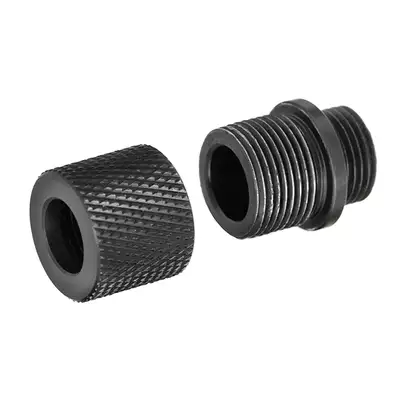 12 mm CCW to 14 mm CCW Suppressor and Tracer Adapter for Airsoft Pistols