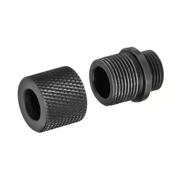 12 mm CCW to 14 mm CCW Suppressor and Tracer Adapter for Airsoft Pistols