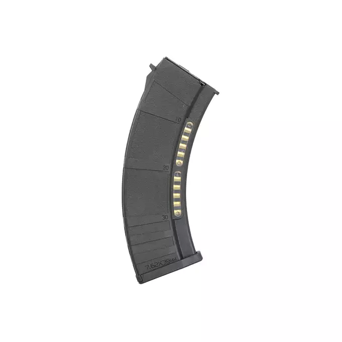 500rd CM.103, AK Reinforced polymer magazine - Black [CYMA]