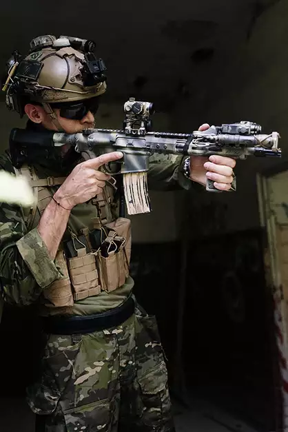 Noveske N4 MWS Gen3 Gas BlowBack rifle - Tan [EMG]