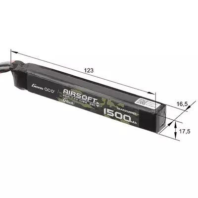 Batterie LiPo Gens Ace G-Tech 25C 1500mAh 2S1P 7.4V Tamiya