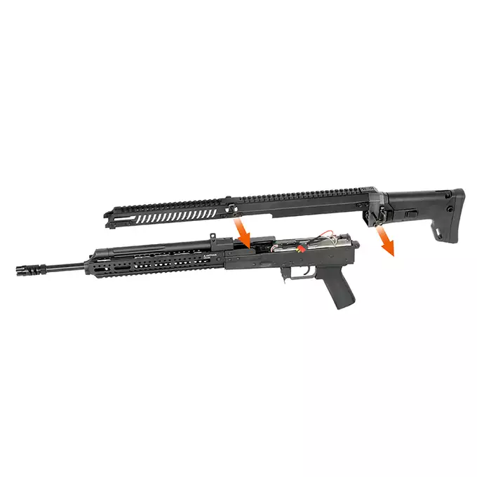 [Zestaw] Centaur B Rifle AT-CT02 [Arcturus] + Replika rosyjskiego celownika kolimatorowego typu DK-9 do AK [JJ Airsoft]
