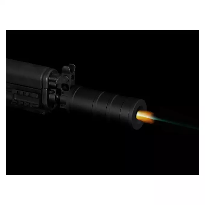 [Zestaw] AT-AK12-PE z trybem 2-strzałowym [Arcturus] + Replika rosyjskiego celownika kolimatorowego typu DK-9 do AK [JJ Airsoft] + Urządzenie wylotowe podświetlające SV MINI SPITFIRE [5KU]