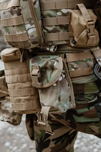 Sniper Rifle Double Magazine Pouch - Multicamo