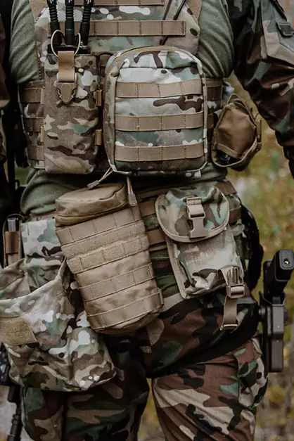 Sniper Rifle Double Magazine Pouch - Multicamo