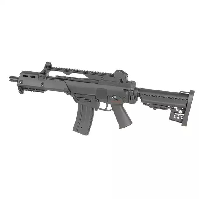 [Zestaw] 608-6 [J.G.Works] + Stalowy magazynek Mid-Cap na 150 kulek do serii AR-15/M4 - Black