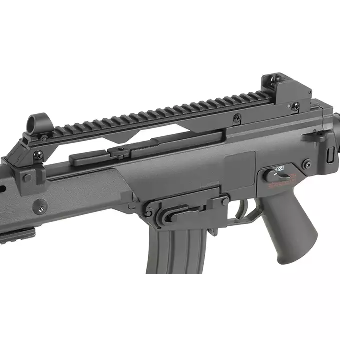 [Zestaw] 608-6 [J.G.Works] + Stalowy magazynek Mid-Cap na 150 kulek do serii AR-15/M4 - Black