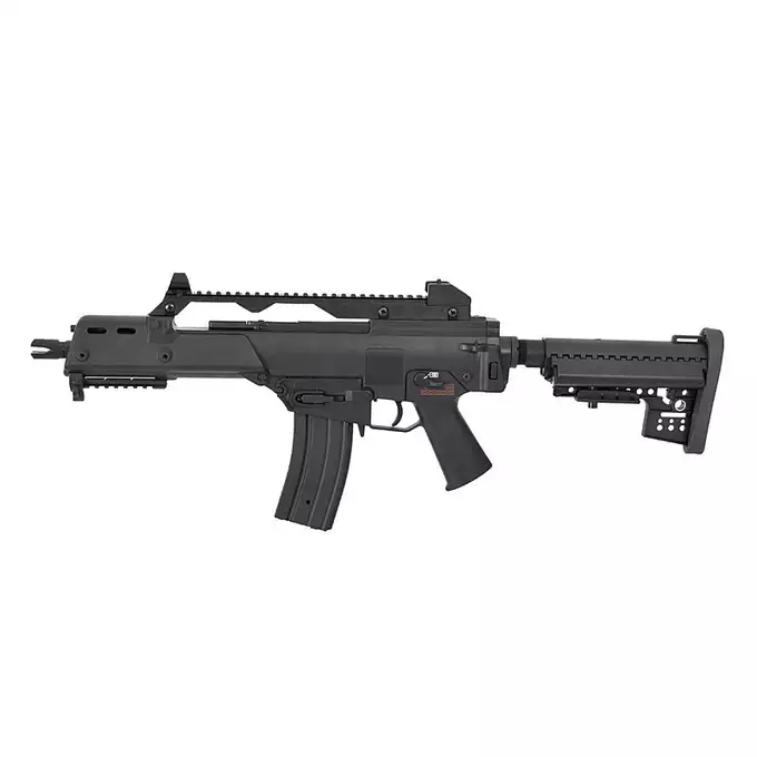 [Zestaw] 608-6 [J.G.Works] + Stalowy magazynek Mid-Cap na 150 kulek do serii AR-15/M4 - Black