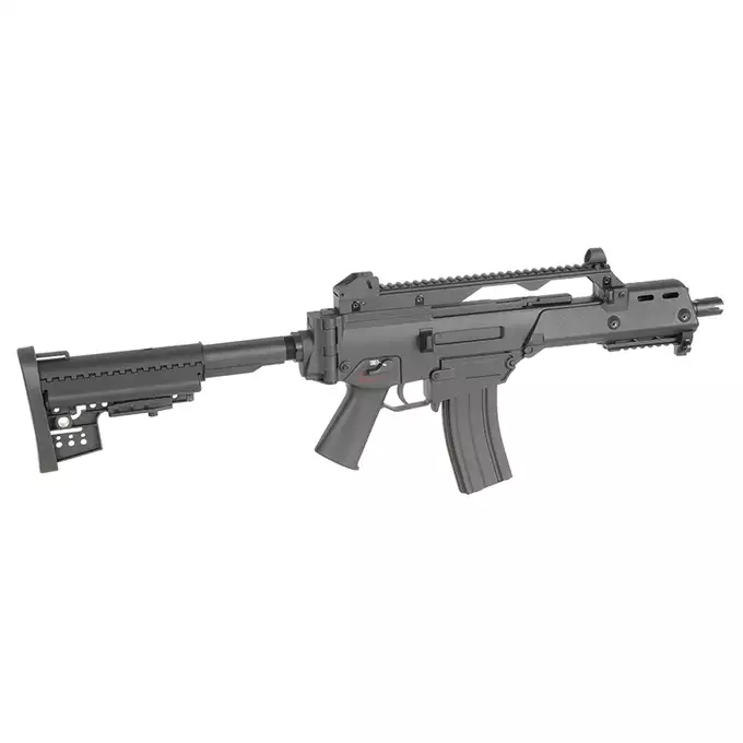 [Zestaw] 608-6 [J.G.Works] + Stalowy magazynek Mid-Cap na 150 kulek do serii AR-15/M4 - Black