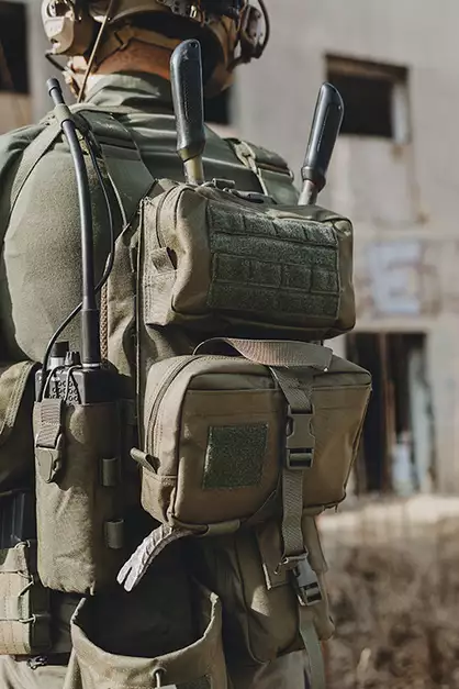 ASSAULT BACK PANEL MOD.3  - Olive [8FIELDS]