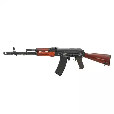 [Zestaw] ASK201A EBB Full-Metal (Vintage Style) [APS] + Szyna montażowa pod optykę do AK - Black [M-ETAL] + Replika rosyjskiego celownika kolimatorowego typu DK-9 do AK [JJ Airsoft]