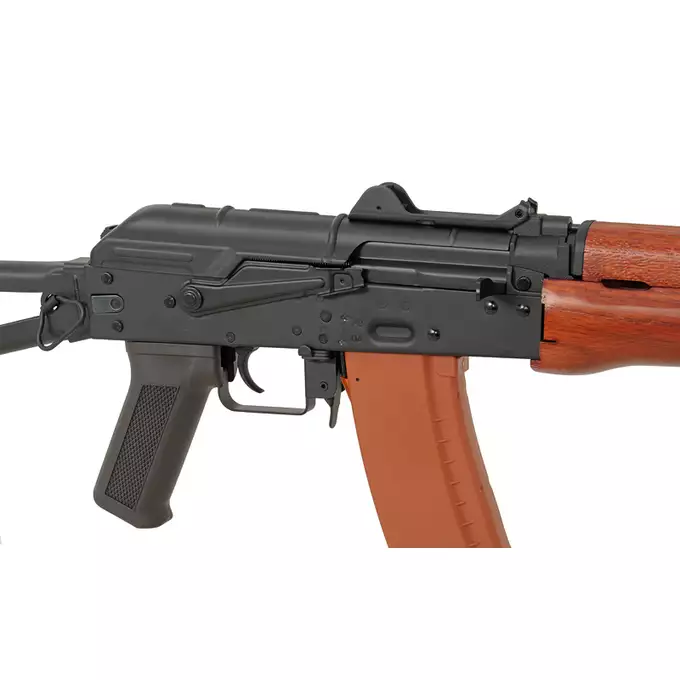 [Zestaw] CM.045A [CYMA] + Pokrywa komory zamkowej z szyną do AKS-74U [CYMA] + Replika rosyjskiego celownika kolimatorowego typu VZ-1 [JJ Airsoft]