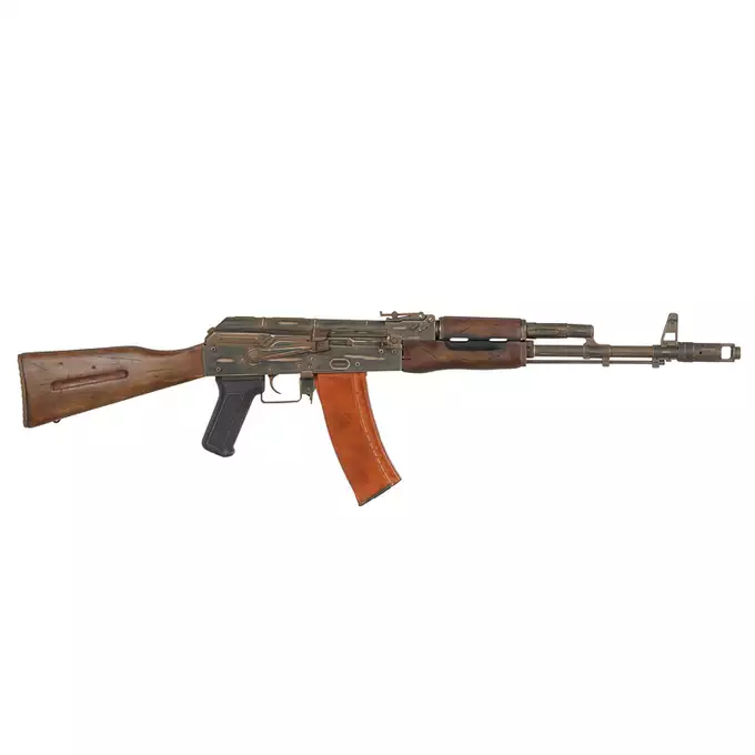 [Zestaw] Replika karabinka AK-74 ASK201 Battle Worn [APS] + Replika rosyjskiego celownika kolimatorowego typu PK-A do AK/SKS/SVD [JJ Airsoft]