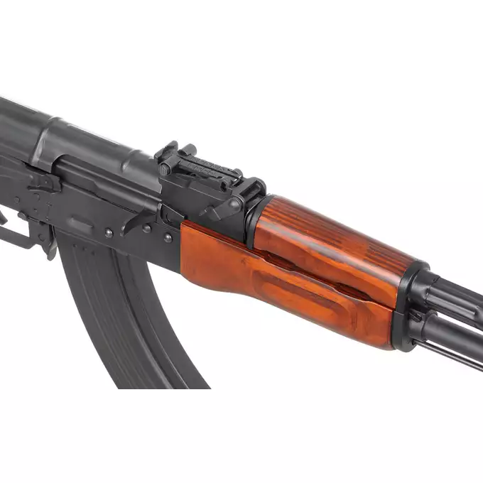 [Zestaw] Replika karabinka AKMN G3 AEG - Real Wood [S&amp;T] + Szyna montażowa pod optykę do AK - Black [M-ETAL] + Replika rosyjskiego celownika kolimatorowego typu DK-9 do AK [JJ Airsoft]