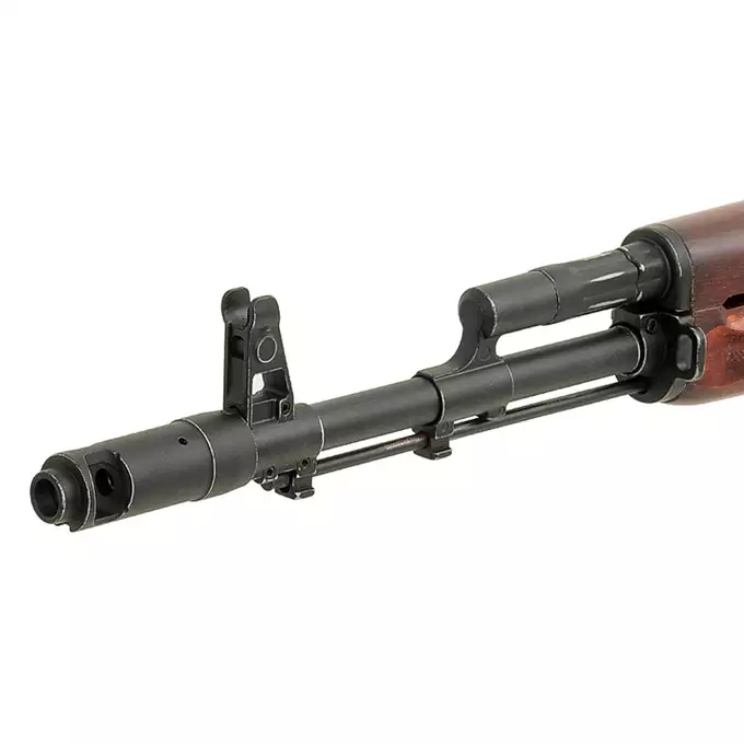 [Zestaw] ASK201A EBB Full-Metal (Vintage Style) [APS] + Szyna montażowa pod optykę do AK - Black [M-ETAL] + Replika rosyjskiego celownika kolimatorowego typu DK-9 do AK [JJ Airsoft]