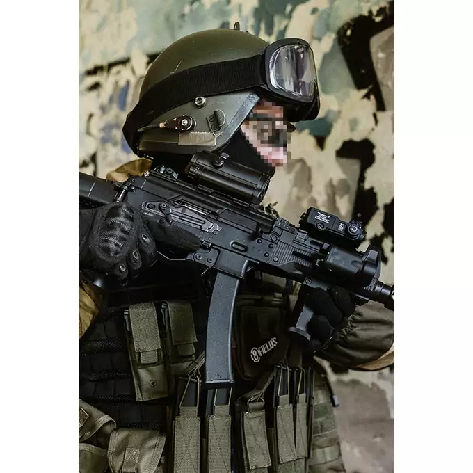 [Zestaw] ASK201A EBB Full-Metal (Vintage Style) [APS] + Szyna montażowa pod optykę do AK - Black [M-ETAL] + Replika rosyjskiego celownika kolimatorowego typu DK-9 do AK [JJ Airsoft]