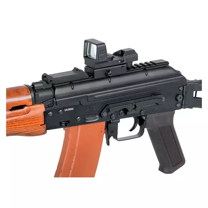 [Zestaw] CM.045A HIGH-SPEED [CYMA] + Pokrywa komory zamkowej z szyną do AKS-74U [CYMA] + Replika rosyjskiego celownika kolimatorowego typu VZ-1 [JJ Airsoft]