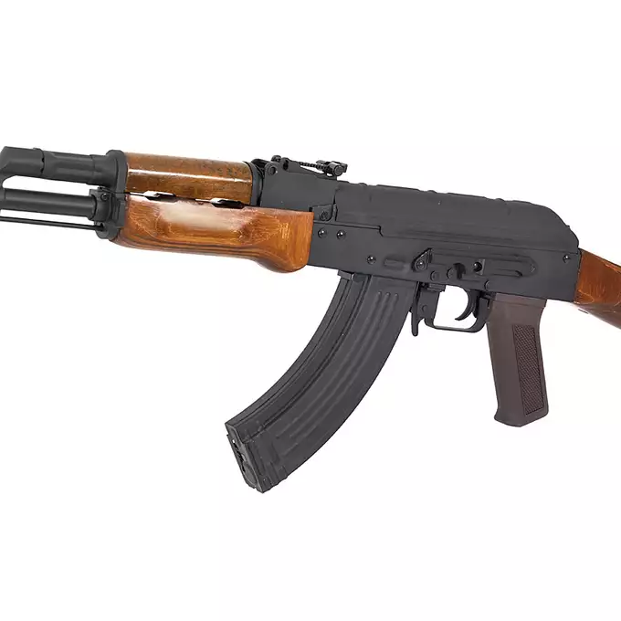 [Zestaw] CM.048M [CYMA] + Szyna montażowa pod optykę do AK - Black [M-ETAL] + Replika rosyjskiego celownika kolimatorowego typu DK-9 do AK [JJ Airsoft]
