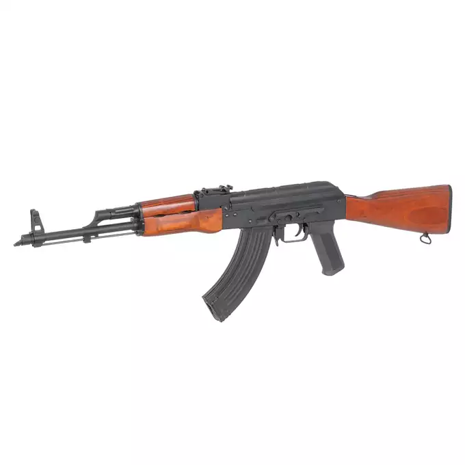 [Zestaw] Replika karabinka AKMN G3 AEG - Real Wood [S&amp;T] + Szyna montażowa pod optykę do AK - Black [M-ETAL] + Replika rosyjskiego celownika kolimatorowego typu DK-9 do AK [JJ Airsoft]