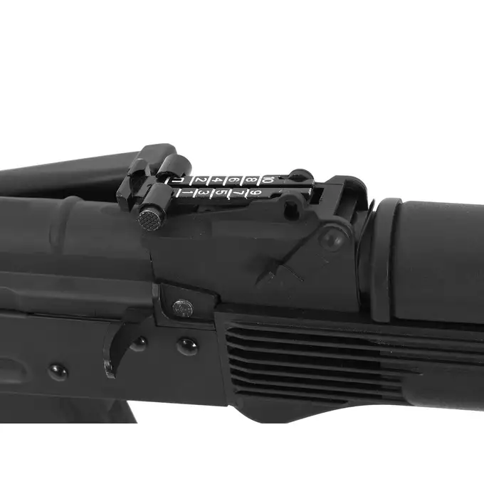 [Zestaw] CM.040 [CYMA] + Pokrywa komory zamkowej z szyną do AK [CYMA] + Replika rosyjskiego celownika kolimatorowego typu VZ-1 [JJ Airsoft]