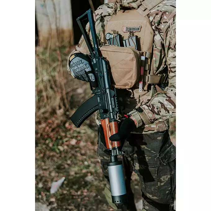 [Zestaw] CM.045A HIGH-SPEED [CYMA] + Pokrywa komory zamkowej z szyną do AKS-74U [CYMA] + Replika rosyjskiego celownika kolimatorowego typu VZ-1 [JJ Airsoft]