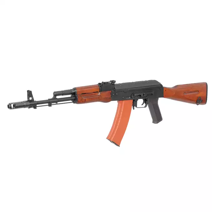 [Zestaw] Replika karabinka AK-74N G3 AEG - Real Wood [S&amp;T] + Replika rosyjskiego celownika kolimatorowego typu PK-A do AK/SKS/SVD [JJ Airsoft]