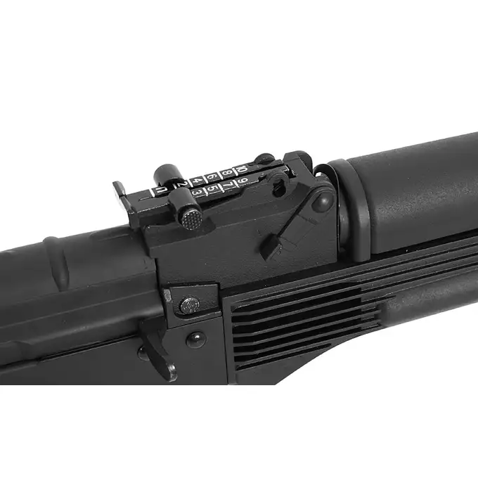 [Zestaw] CM.040 [CYMA] + Pokrywa komory zamkowej z szyną do AK [CYMA] + Replika rosyjskiego celownika kolimatorowego typu VZ-1 [JJ Airsoft]