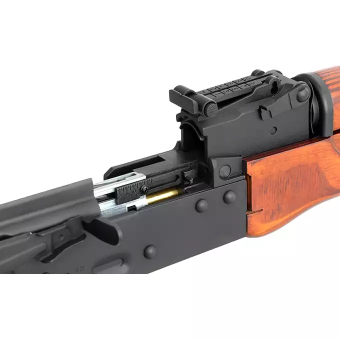 [Zestaw] Replika karabinka AKMN G3 AEG - Real Wood [S&amp;T] + Replika rosyjskiego celownika kolimatorowego typu PK-A do AK/SKS/SVD [JJ Airsoft]