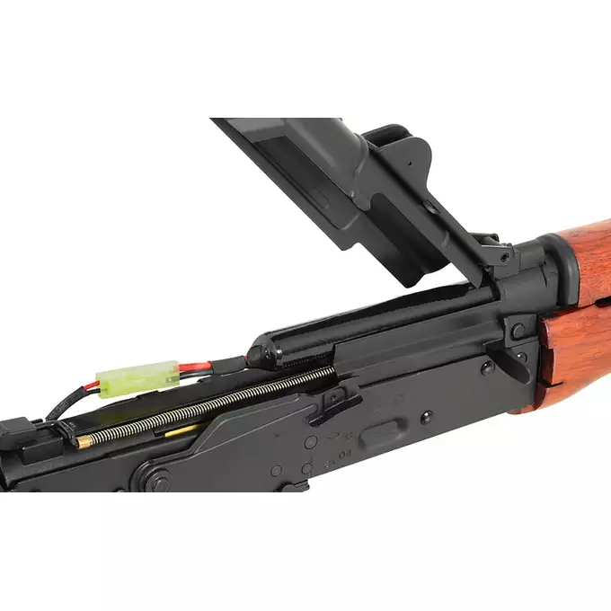 [Zestaw] CM.045A [CYMA] + Pokrywa komory zamkowej z szyną do AKS-74U [CYMA] + Replika rosyjskiego celownika kolimatorowego typu VZ-1 [JJ Airsoft]