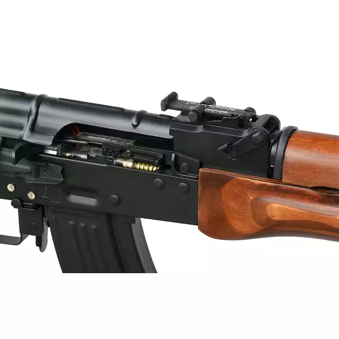 [Zestaw] BY-023 - Black [Double Bell] + Szyna montażowa pod optykę do AK - Black [M-ETAL] + Replika rosyjskiego celownika kolimatorowego typu DK-9 do AK [JJ Airsoft]