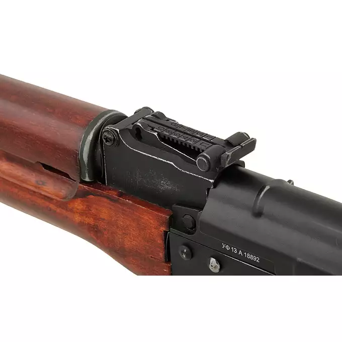 [Zestaw] ASK201A EBB Full-Metal (Vintage Style) [APS] + Szyna montażowa pod optykę do AK - Black [M-ETAL] + Replika rosyjskiego celownika kolimatorowego typu DK-9 do AK [JJ Airsoft]