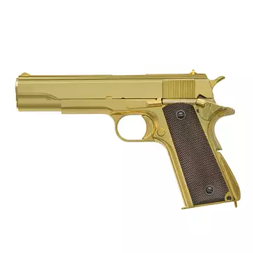 1911 pistol replica with Gas Blowback (GBB) - Gold [Golden Eagle]