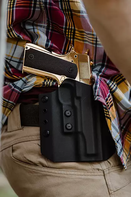 1911 pistol replica with Gas Blowback (GBB) - Gold [Golden Eagle]