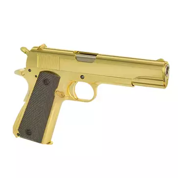 1911 pistol replica with Gas Blowback (GBB) - Gold [Golden Eagle]