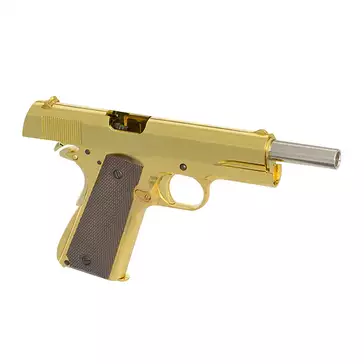 1911 pistol replica with Gas Blowback (GBB) - Gold [Golden Eagle]