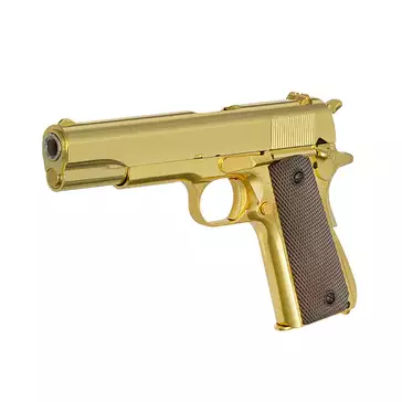 1911 pistol replica with Gas Blowback (GBB) - Gold [Golden Eagle]