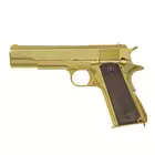Replika pistoletu 1911 z systemem Gas Blowback (GBB) - Gold [Golden Eagle]