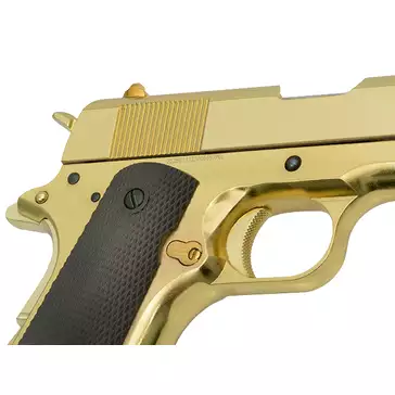 1911 pistol replica with Gas Blowback (GBB) - Gold [Golden Eagle]