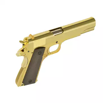 1911 pistol replica with Gas Blowback (GBB) - Gold [Golden Eagle]