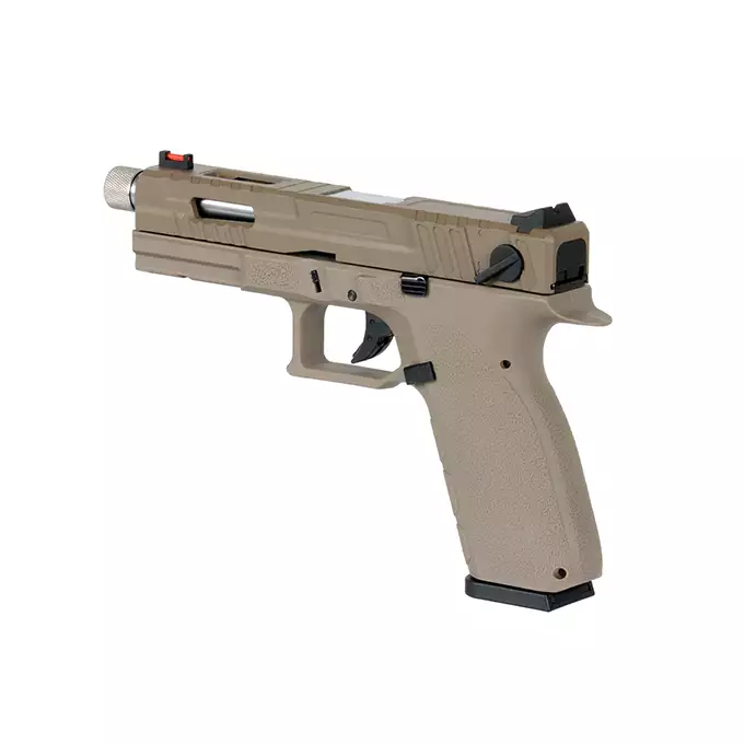 [Zestaw] KP-13F Full-Auto CO2 VERSION - Tan [KJW] + Zestaw 10szt Kapsuł CO2/12g [CROSMAN]