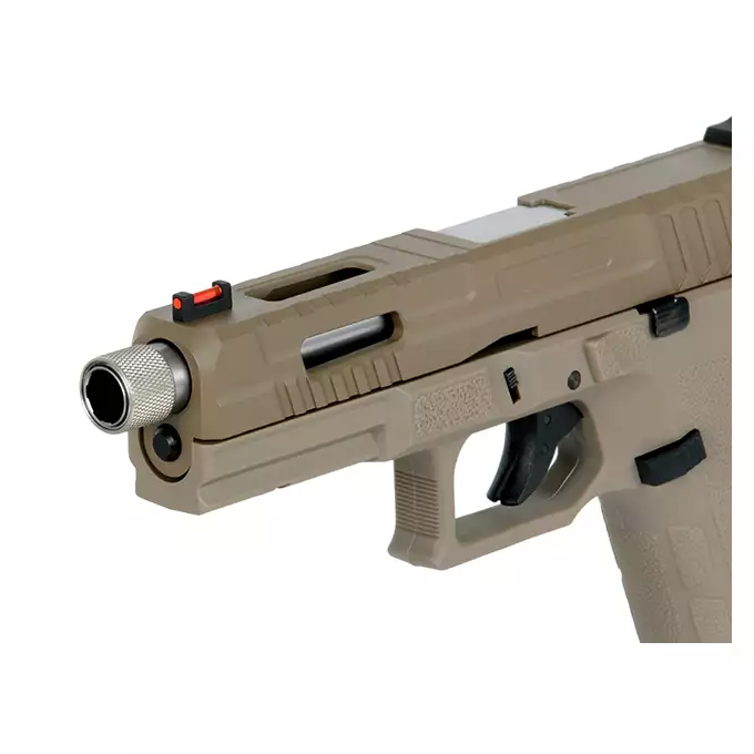 [Zestaw] KP-13F Full-Auto CO2 VERSION - Tan [KJW] + Zestaw 10szt Kapsuł CO2/12g [CROSMAN]