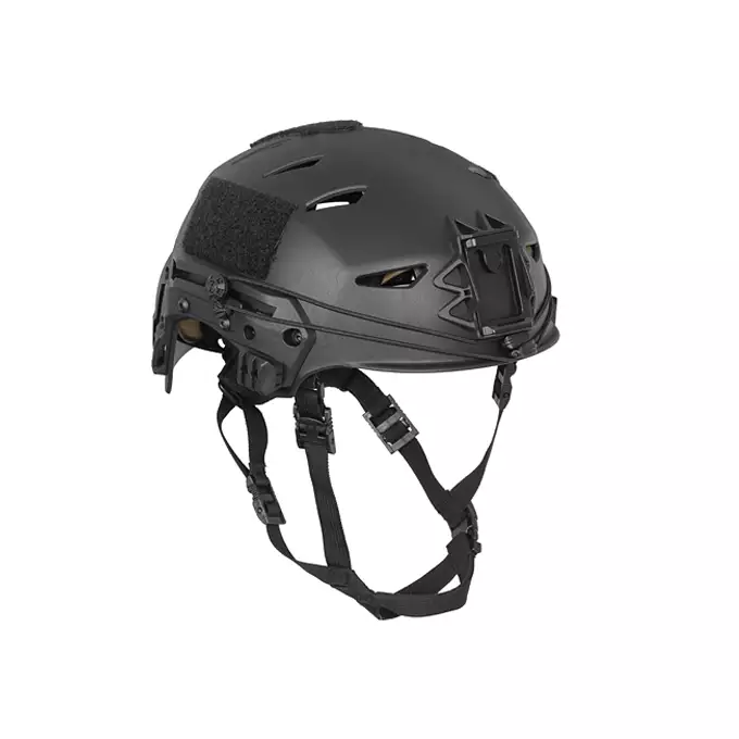 [Zestaw] Kask taktyczny EXF Bump - Black [FMA] + M32H Aktywne ochronniki słuchu z mikrofonem na hełm EXF - TN