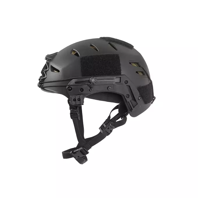 [Zestaw] Kask taktyczny EXF Bump - Black [FMA] + M32H Aktywne ochronniki słuchu z mikrofonem na hełm EXF - TN