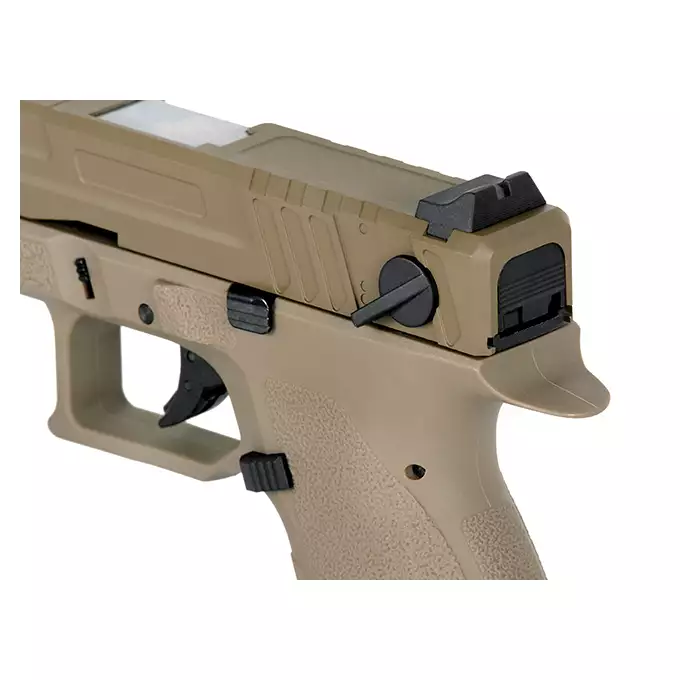 [Zestaw] KP-13F Full-Auto CO2 VERSION - Tan [KJW] + Zestaw 10szt Kapsuł CO2/12g [CROSMAN]