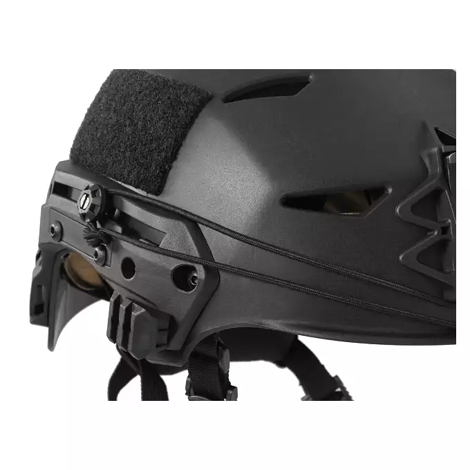 [Zestaw] Kask taktyczny EXF Bump - Black [FMA] + M32H Aktywne ochronniki słuchu z mikrofonem na hełm EXF - TN